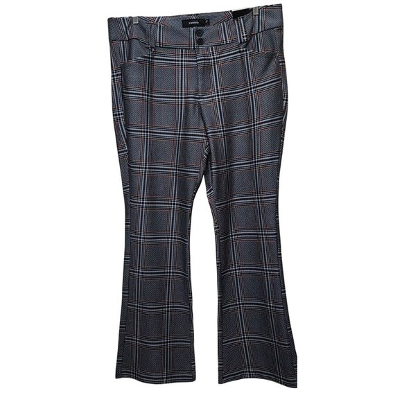 torrid Pants - Torrid Womens Plus Size 20R Plaid Flare Pants With Buttons